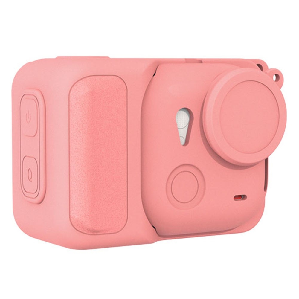 Silikónový ochranný obal s krytkou objektívu pre Insta360 GO Ultra – ružový