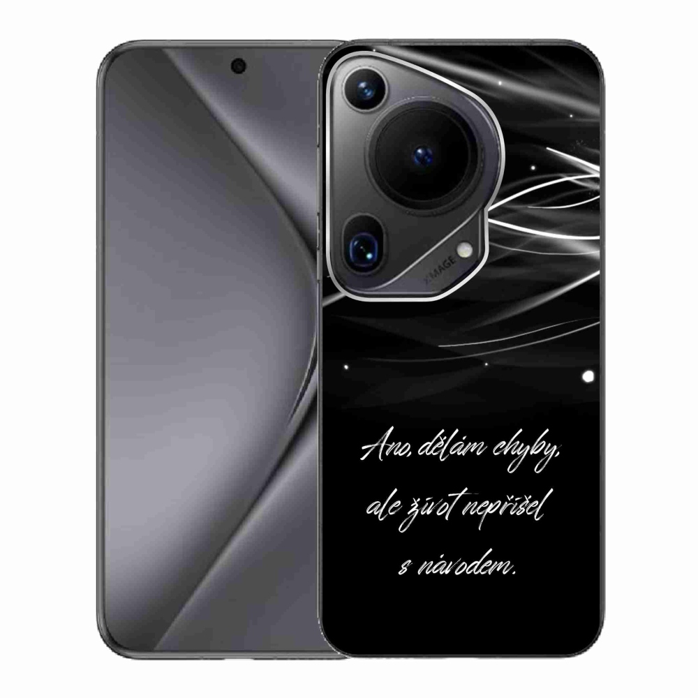 Gélový kryt mmCase na Huawei Pura 70 Ultra - citát čierne pozadie
