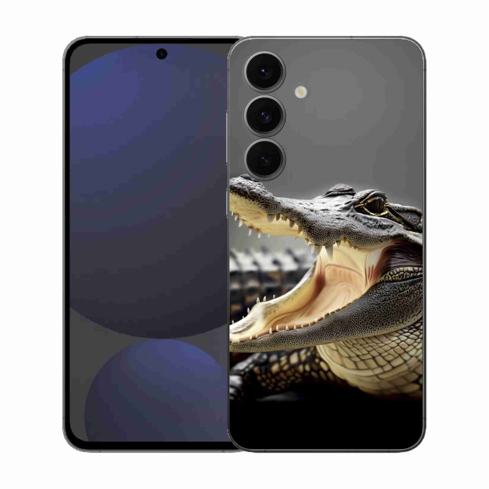Gélový kryt mmCase na Samsung Galaxy S25 FE - krokodíl