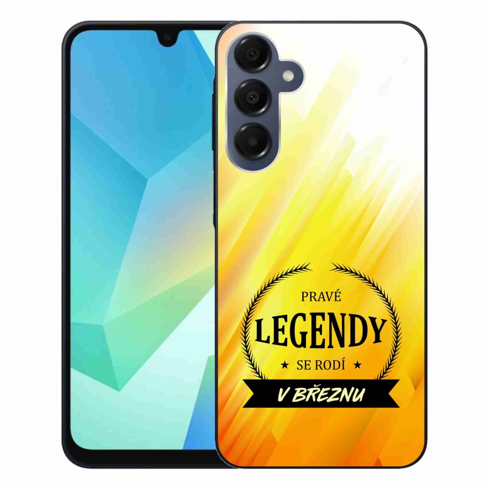 Gélový kryt mmCase na Samsung Galaxy A16 4G/5G - legendy v marci žlté pozadie