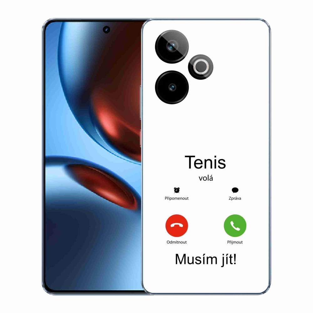 Gélový kryt mmCase na Realme GT 7 5G/GT 7T 5G - tenis volá biele pozadie
