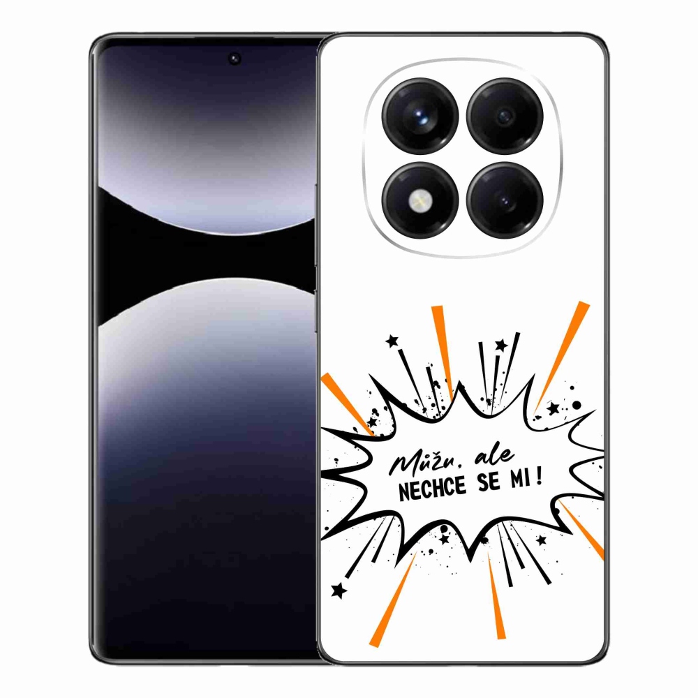 Gélový kryt mmCase na Xiaomi Redmi Note 14 Pro - vtipný text 11 biele pozadie
