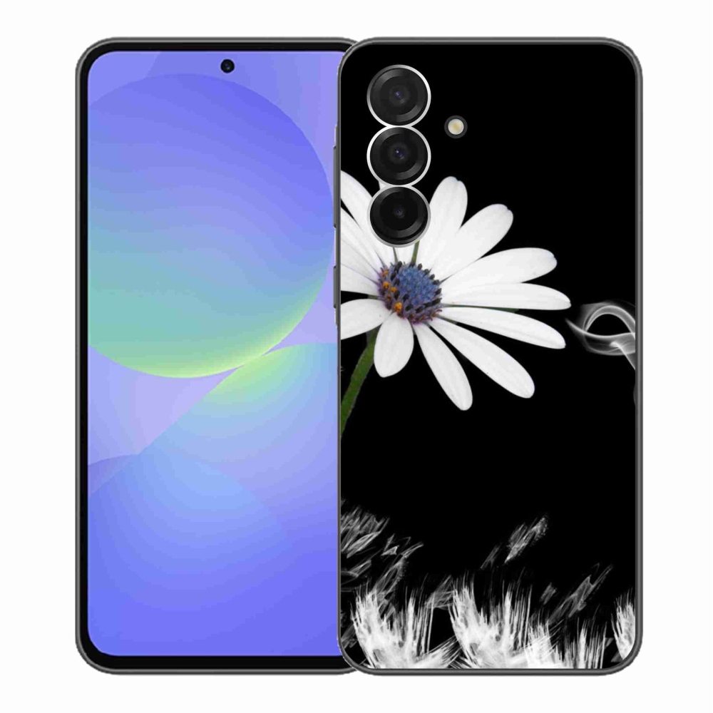 Gélový kryt mmCase na Samsung Galaxy A36 5G - biela kvetina