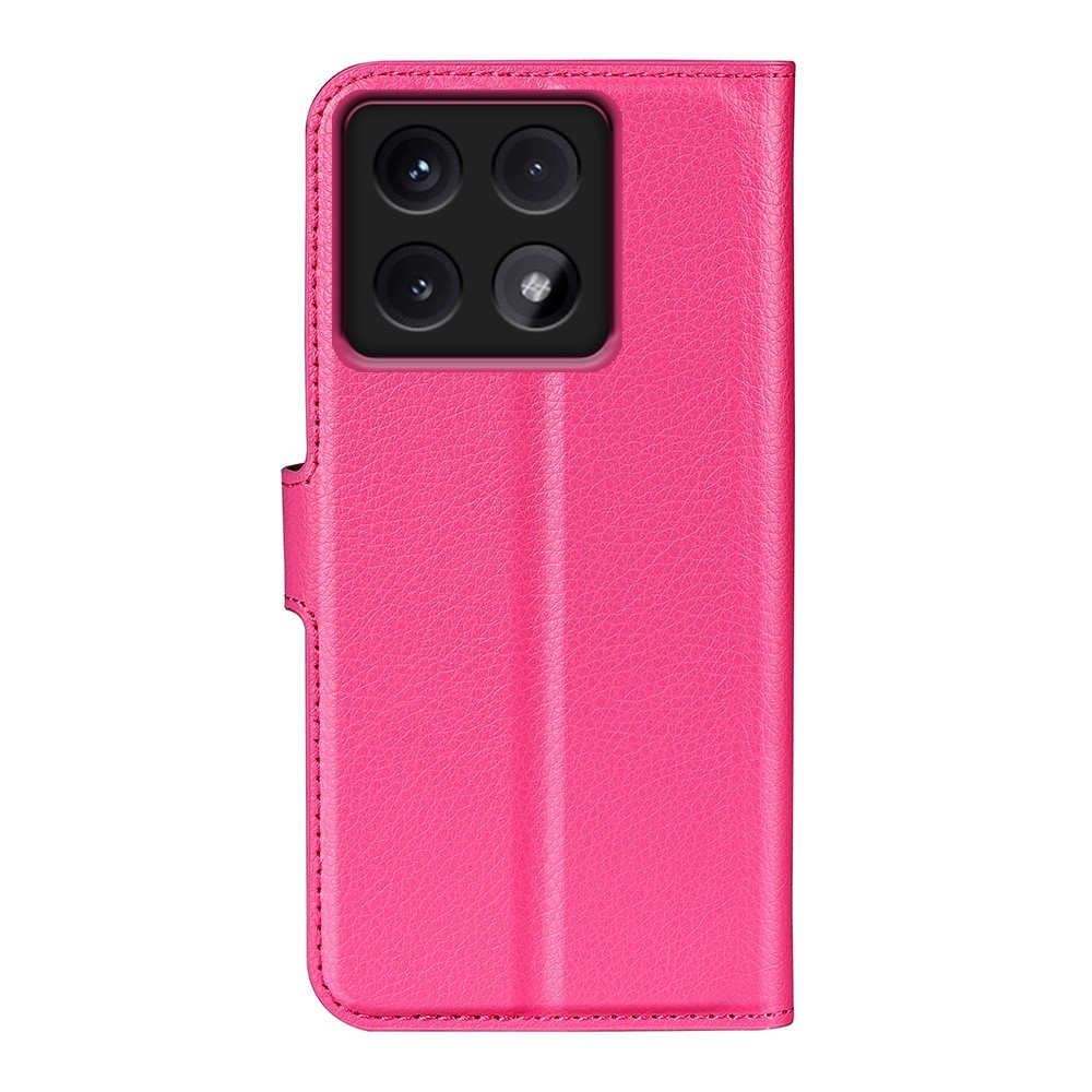 Litchi knižkové puzdro na Xiaomi 14T - rose