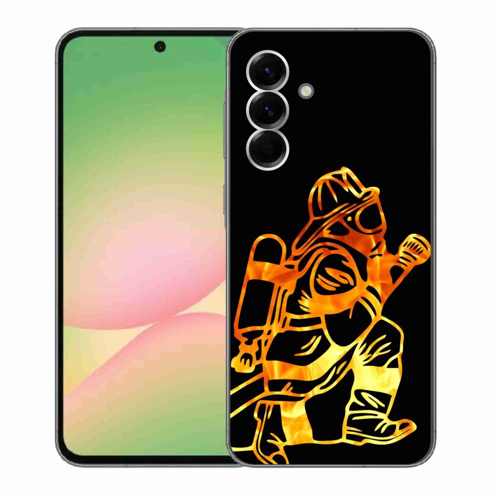 Gélový kryt mmCase na Samsung Galaxy A56 5G - hasič 1