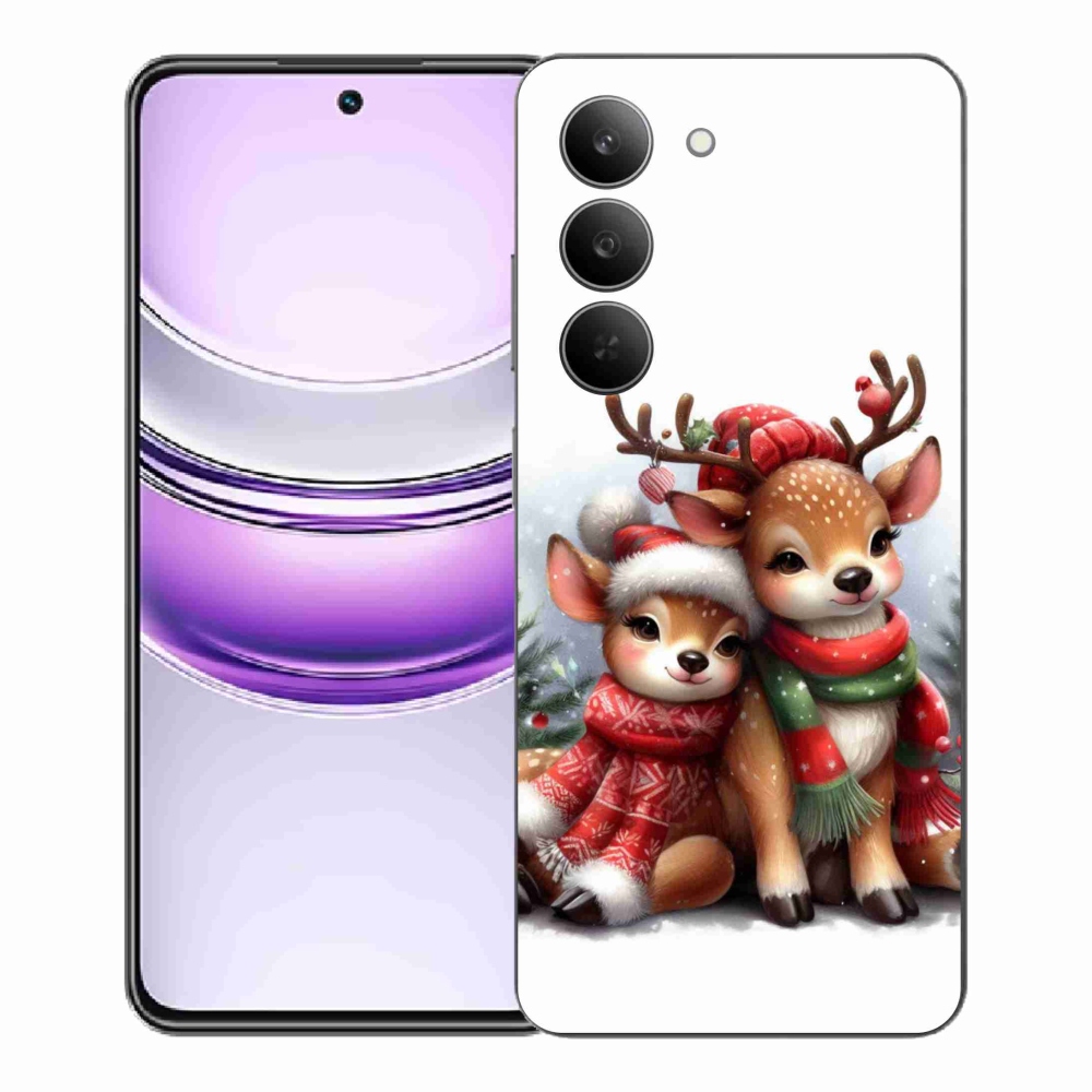 Gélový kryt mmCase na Realme 14x 5G - vianočné soby