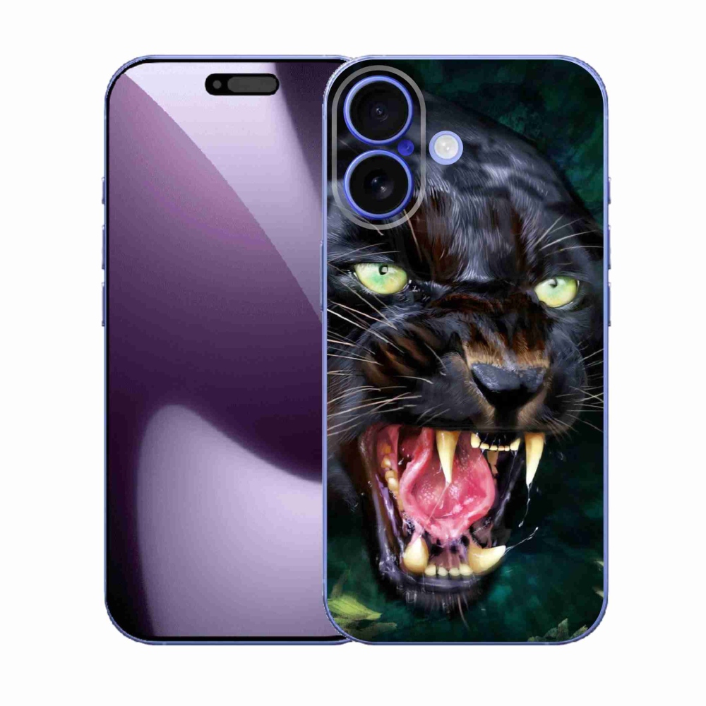 Gélový kryt mmCase na iPhone 17 - rozzúrený čierny panter