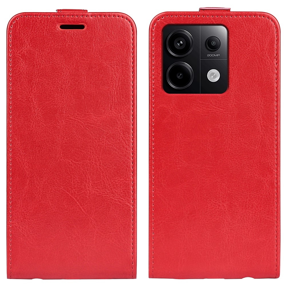 Vertical flipové púzdro na Xiaomi Redmi Note 13 Pro 5G/Poco X6 5G - červené