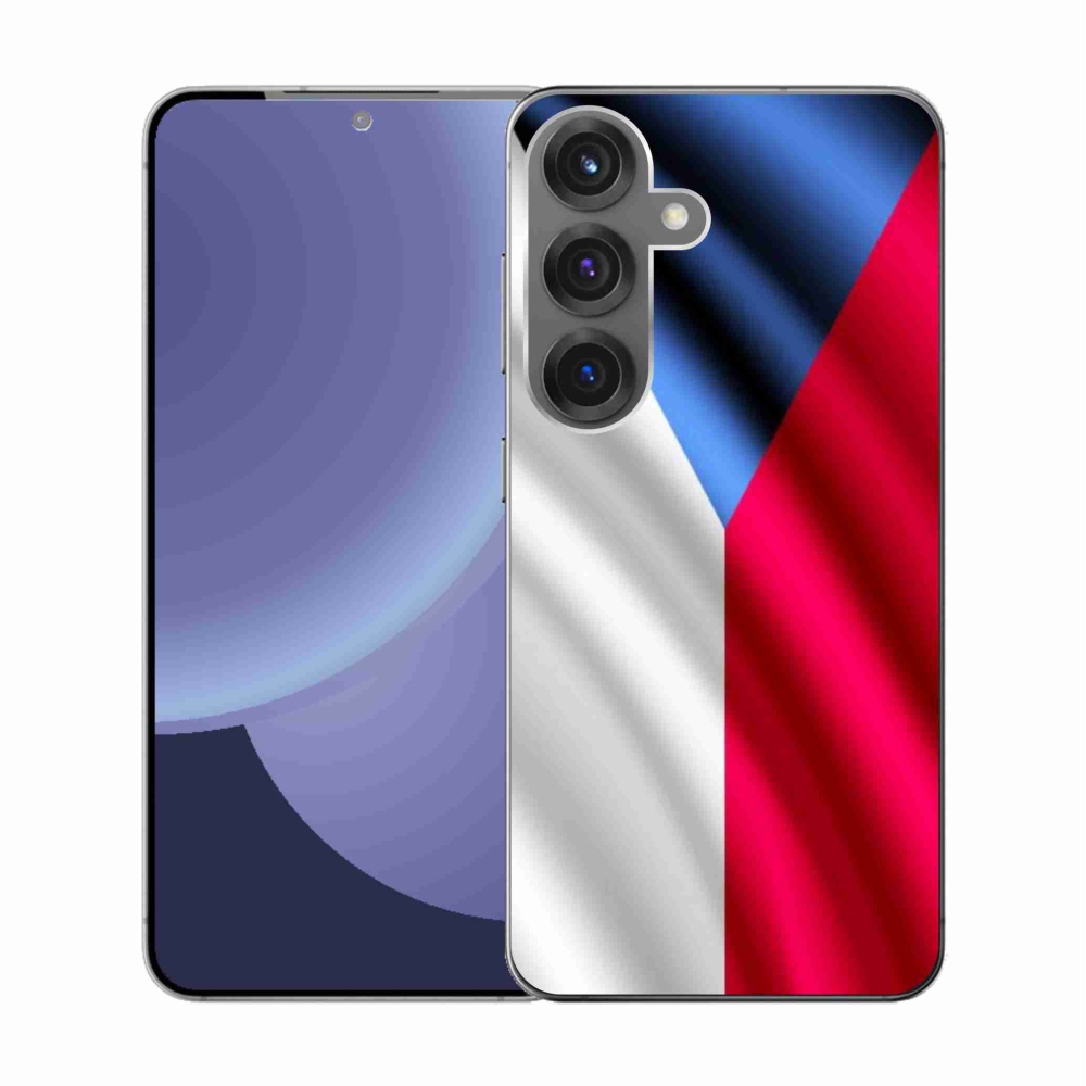 Gélový kryt mmCase na Samsung Galaxy S25 - česká vlajka