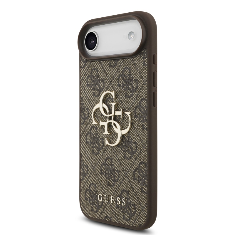 Guess PU 4G Metal Logo Zadný Kryt pre iPhone Air Brown
