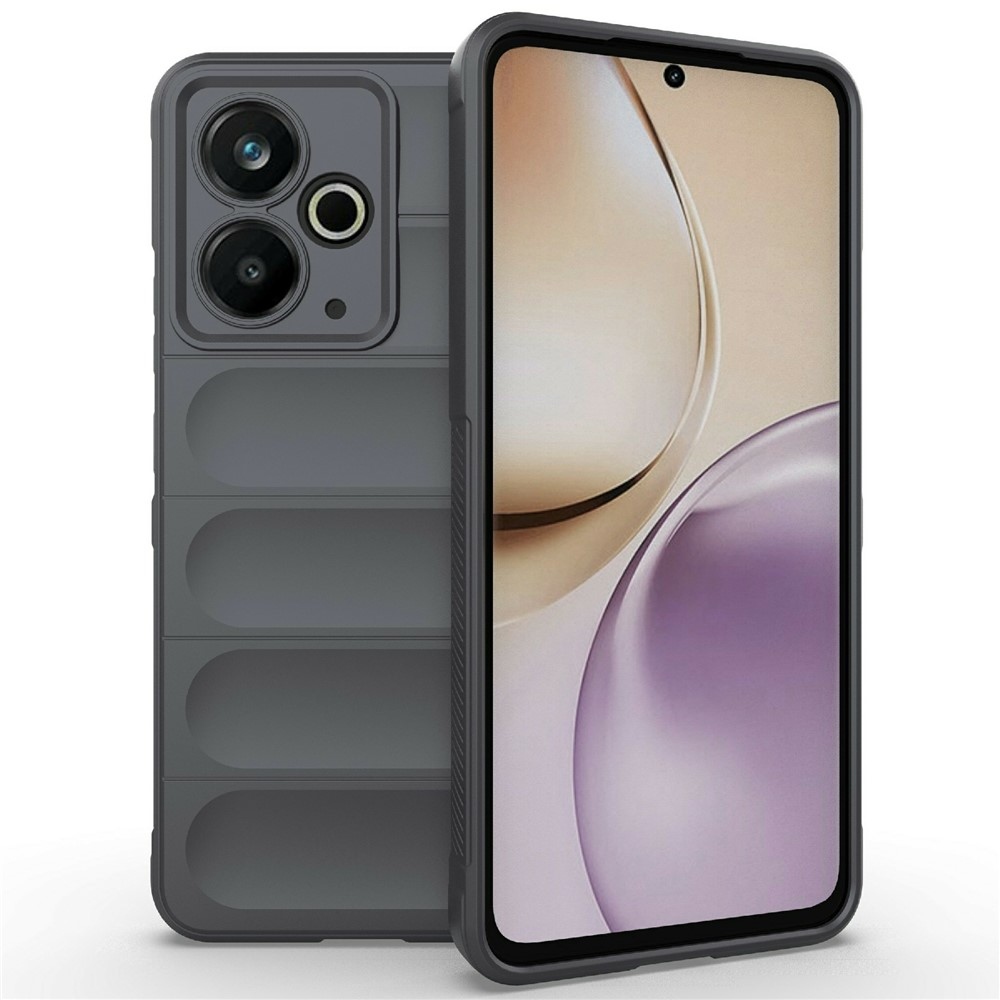 Rugg odolný gélový obal na Realme 14T 5G - tmavosivý