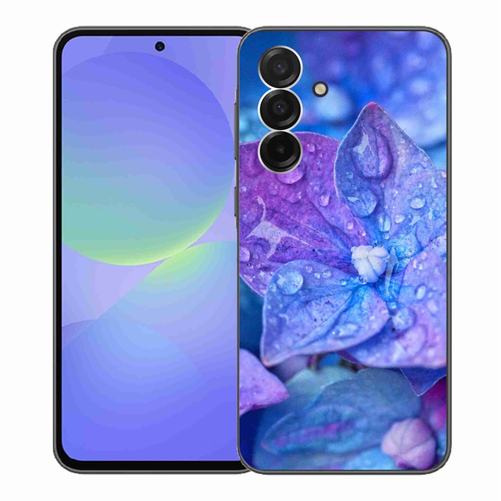 Gélový kryt mmCase na Samsung Galaxy A36 5G - fialový kvet