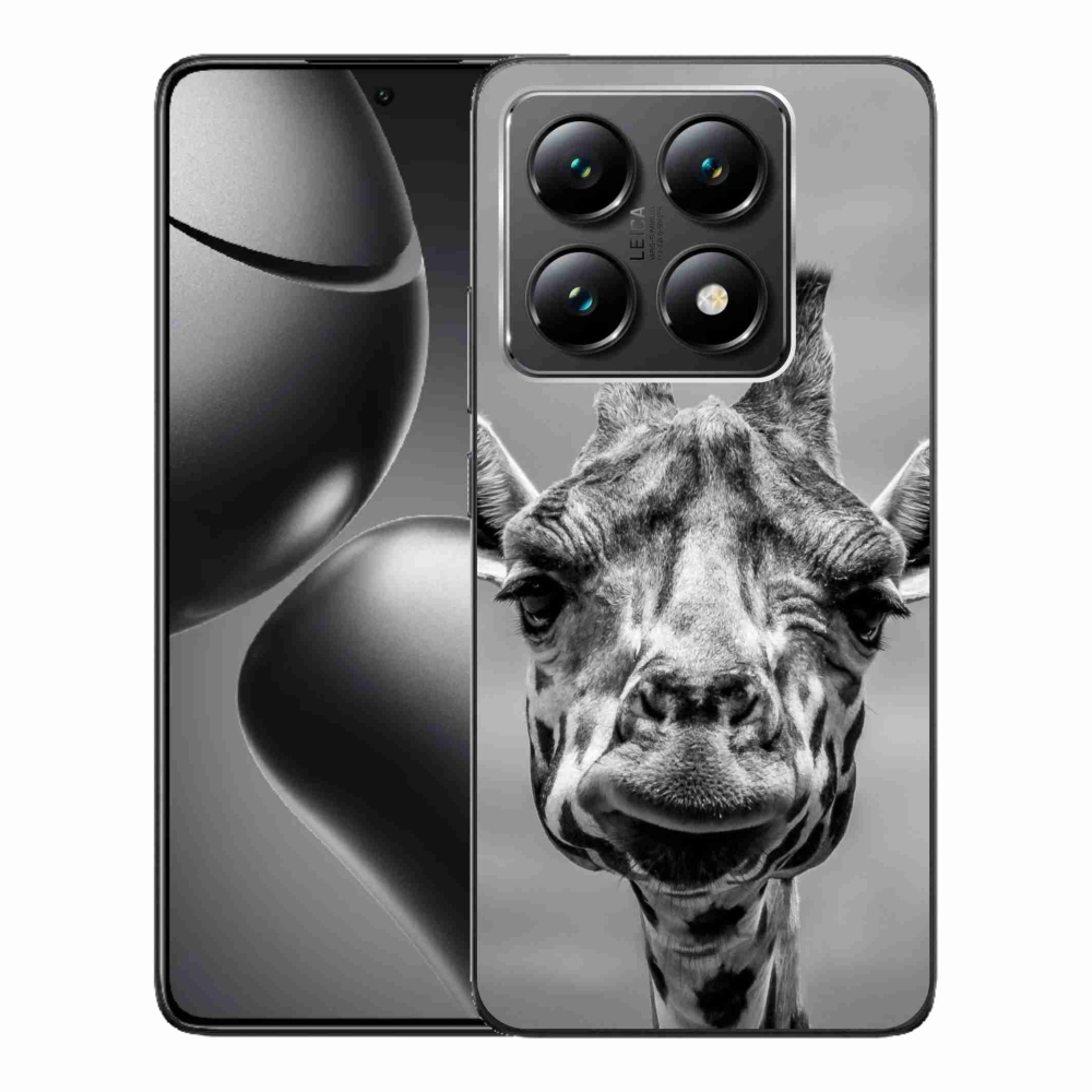 Gélový kryt mmCase na Xiaomi 14T - čiernobiela žirafa
