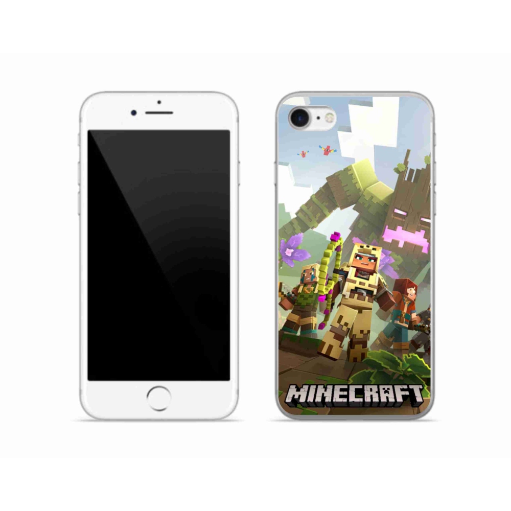 Gélový kryt mmCase na iPhone SE (2022) - minecraft 1