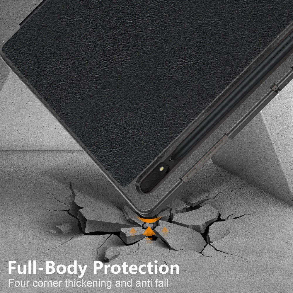 Case chytré zatváracie puzdro na Samsung Galaxy Tab S9 Ultra - čierne