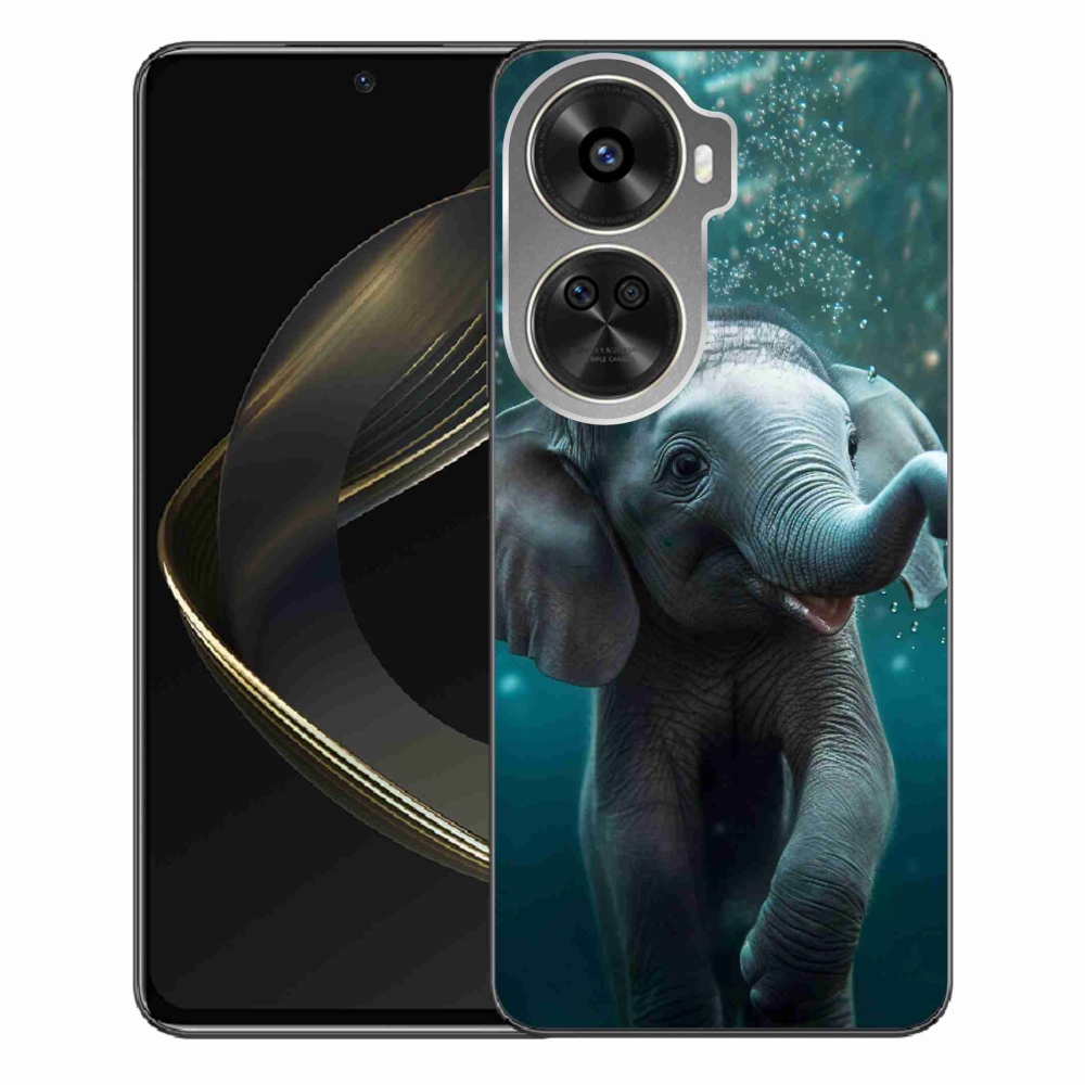 Gélový kryt mmCase na Huawei Nova 12 SE - sloník pod vodou