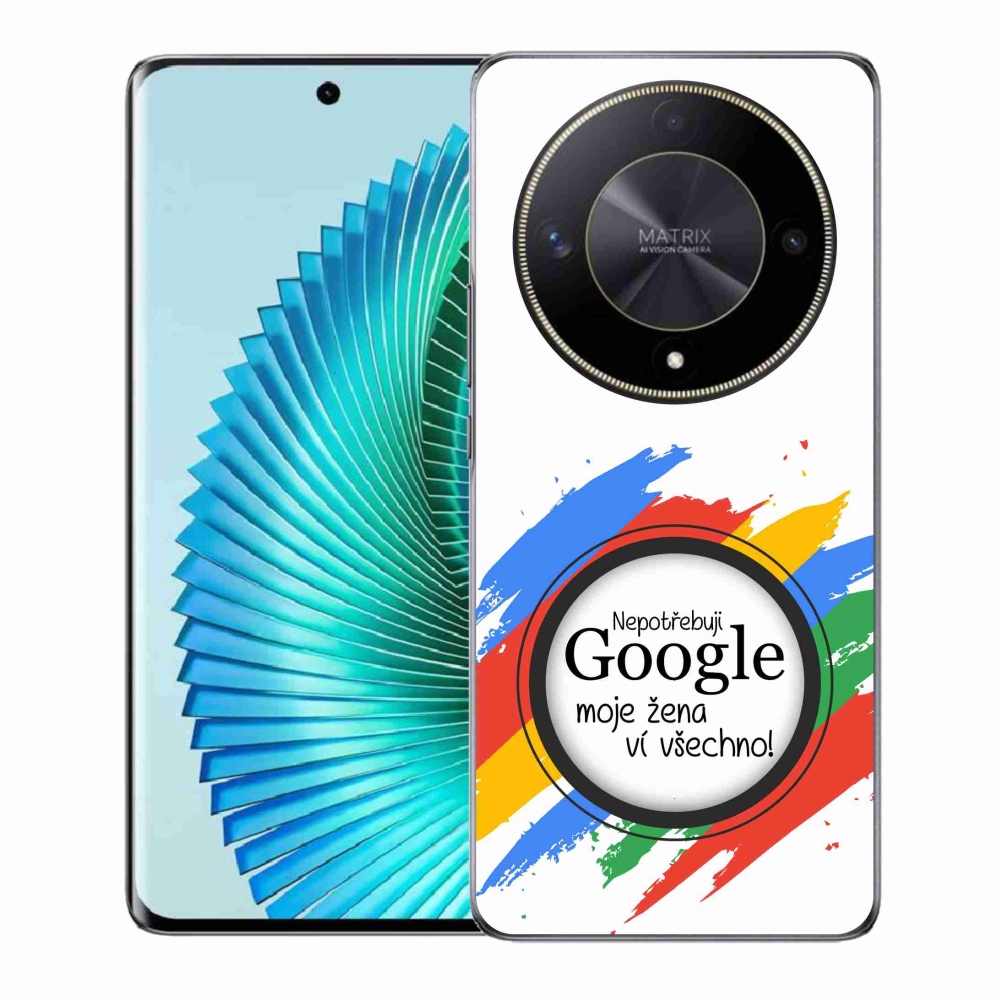 Gélový kryt mmCase na Honor Magic 6 Lite 5G - žena vie všetko biele pozadie