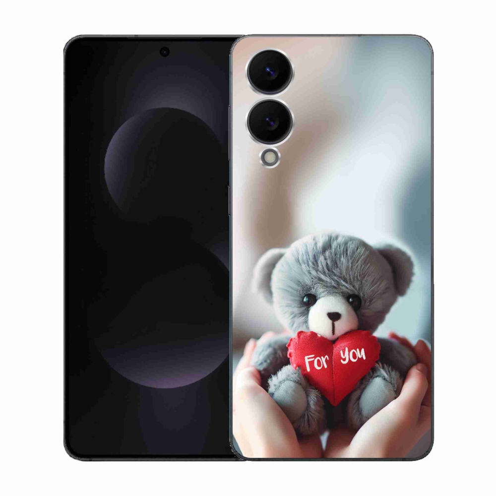 Gélový kryt mmCase na Samsung Galaxy S25 Edge - medvedík pre zamilovaných