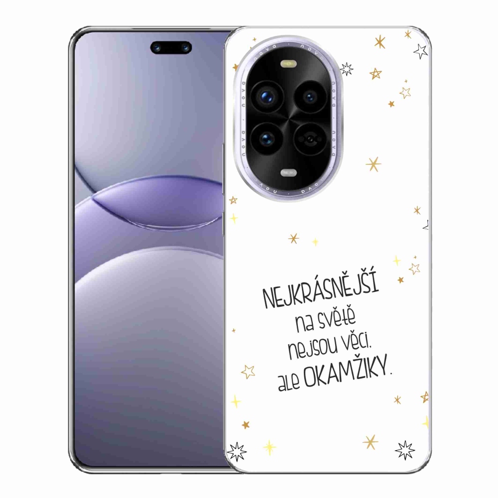 Gélový kryt mmCase na Huawei Nova 13 Pro 5G - citát 4 biele pozadie