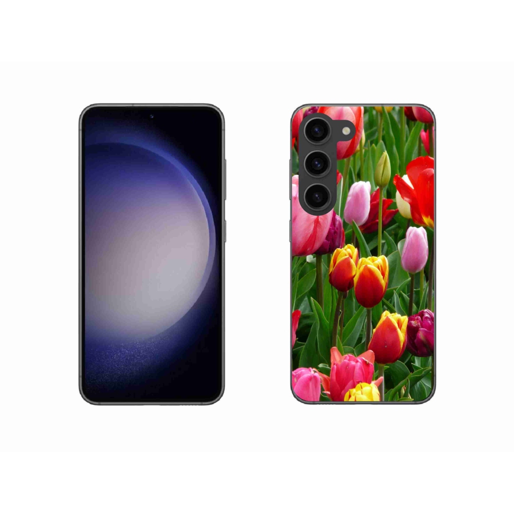 Gélový kryt mmCase na Samsung Galaxy S23 5G - tulipány