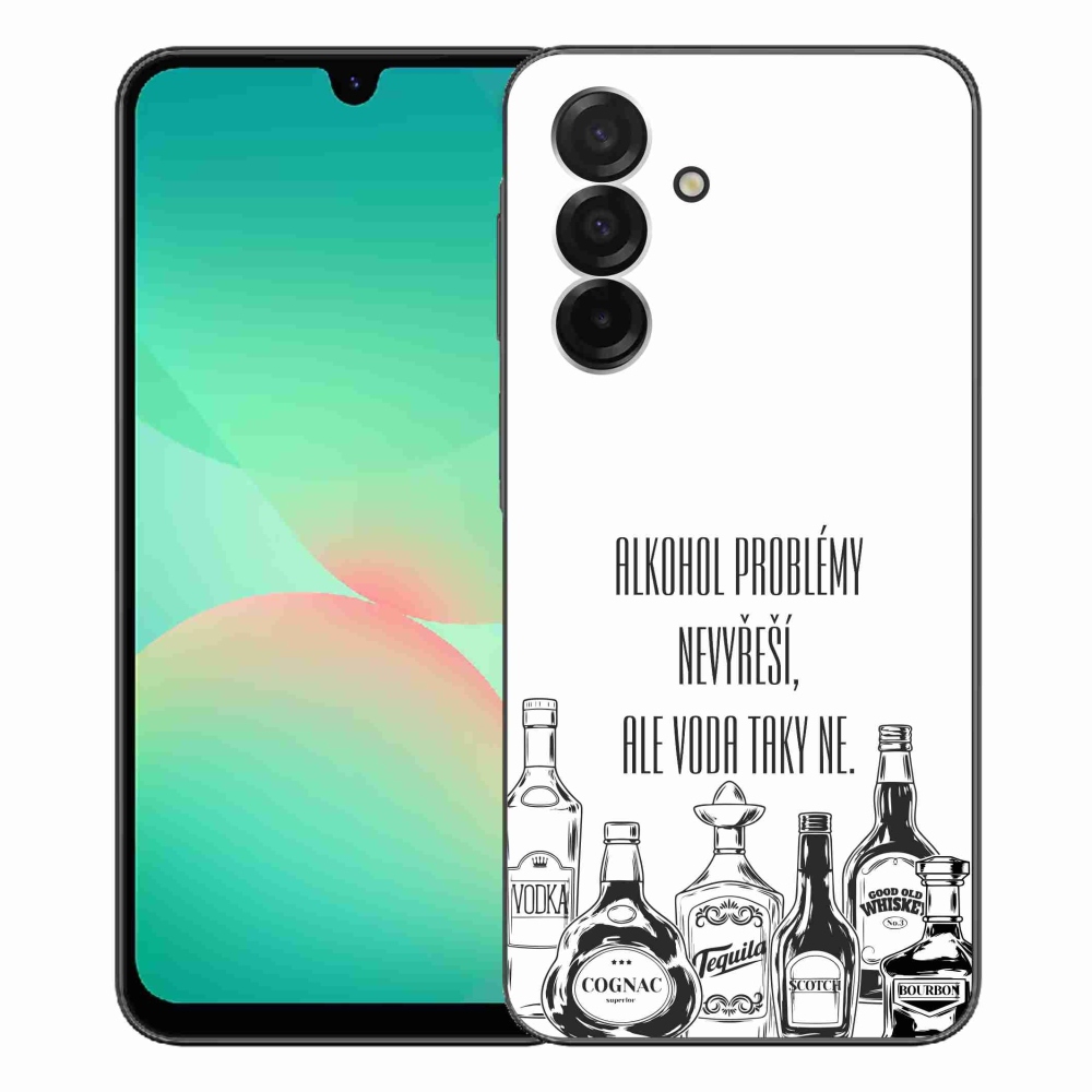 Gélový kryt mmCase na Samsung Galaxy A26 5G - vtipný text biele pozadie