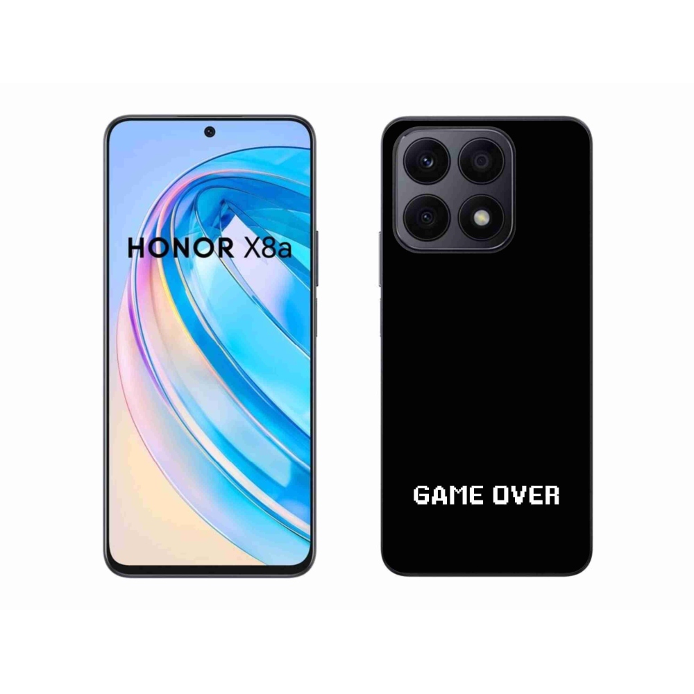 Gélový kryt mmCase na Honor X8a - game over čierne pozadie