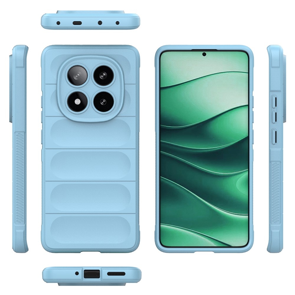 Rugg odolný gélový obal na Xiaomi Redmi Note 14 Pro 5G/Poco X7 5G - svetlomodrý