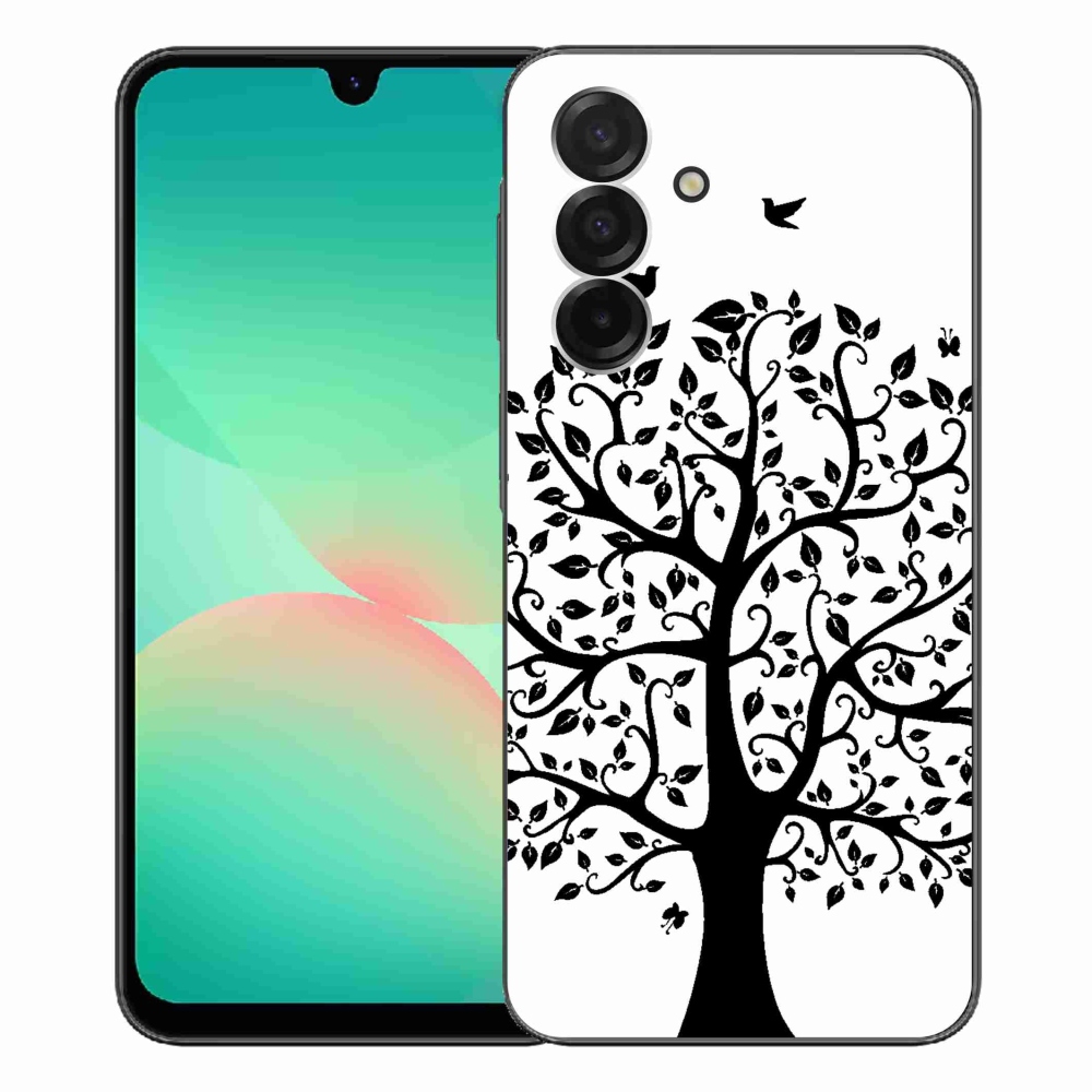 Gélový kryt mmCase na Samsung Galaxy A26 5G - čiernobiely strom