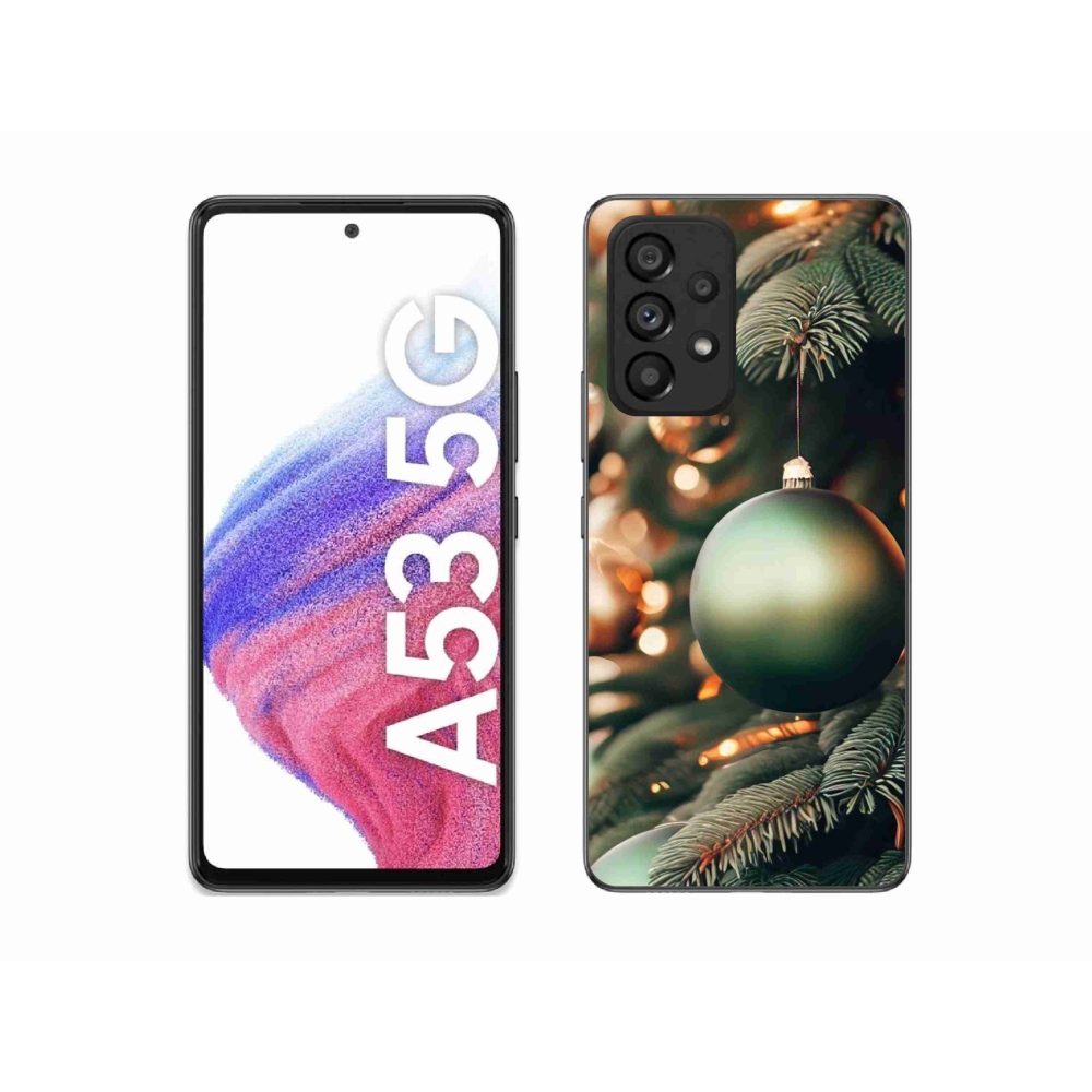 Gélový kryt mmCase na Samsung Galaxy A53 5G - vianočné ozdoby 1