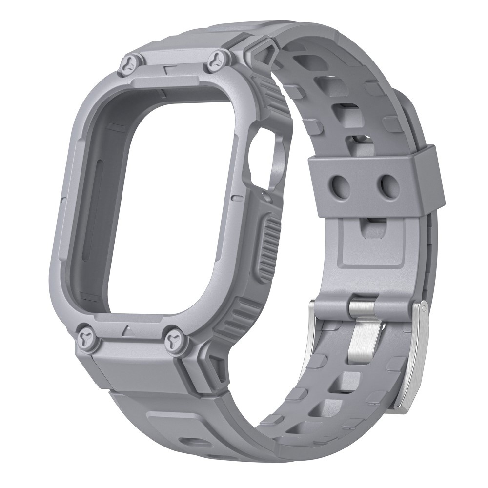 Drop ochranné silikónové puzdro s remienkom na Apple Watch Ultra 49mm - šedé
