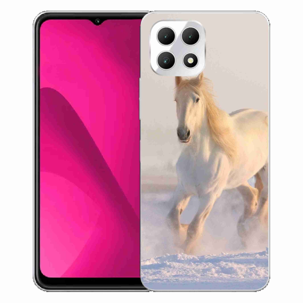 Gélový kryt mmCase na T-Mobile T Phone 2 - kôň v snehu