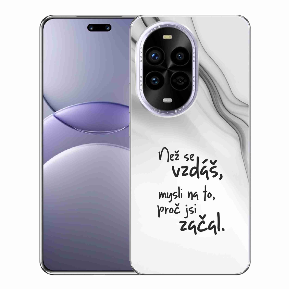 Gélový kryt mmCase na Huawei Nova 13 Pro 5G - citát 2 biele pozadie