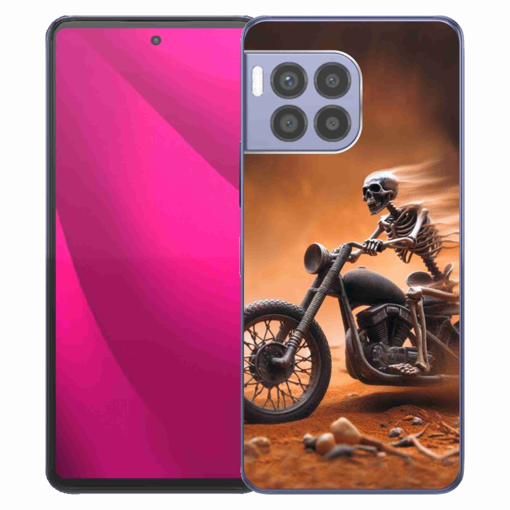Gélový kryt mmCase na T-Mobile T Phone 2 Pro - kostra na motorke