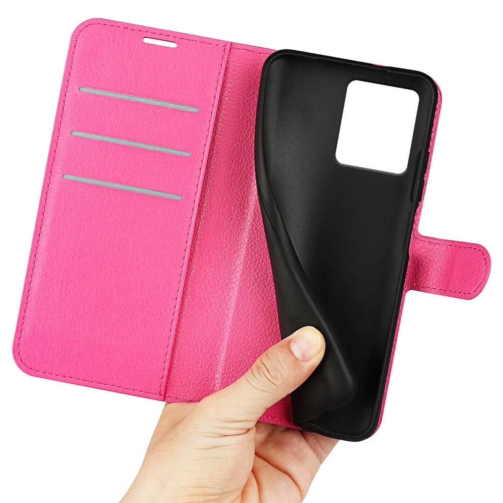 Litchi knižkové púzdro na Motorola Moto G84 5G - rose