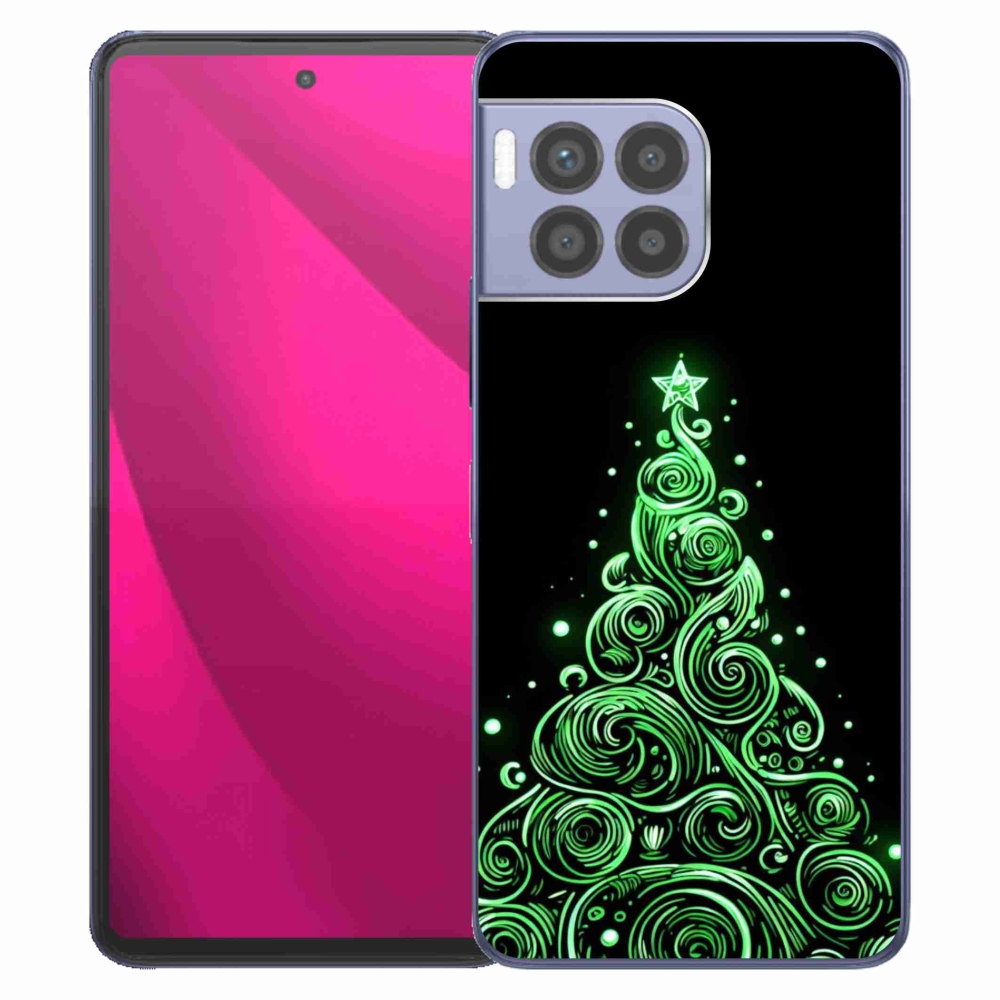 Gélový kryt mmCase na T-Mobile T Phone 2 Pro - neónový vianočný stromček 3