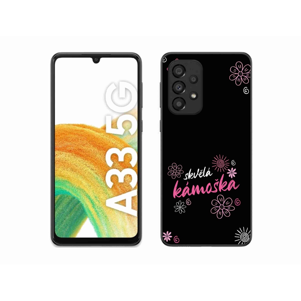 Gélový kryt mmCase na Samsung Galaxy A33 5G - skvelá kamoška čierne pozadie