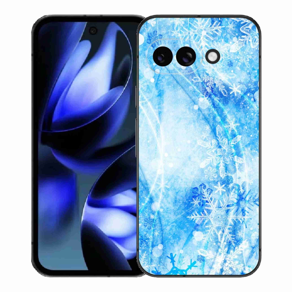 Gélový kryt mmCase na Google Pixel 9a - snehové vločky