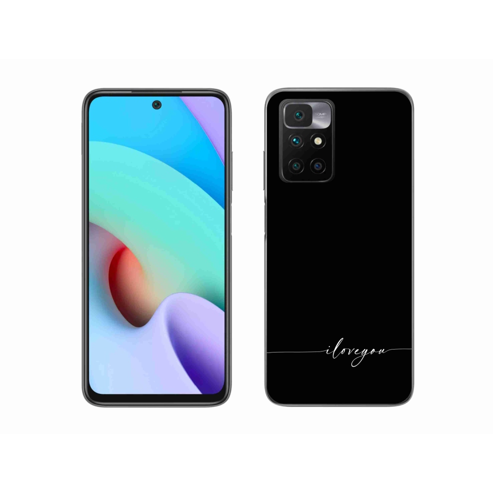Gélový kryt mmCase na Xiaomi Redmi 10/Redmi 10 (2022) - I love you čierne pozadie
