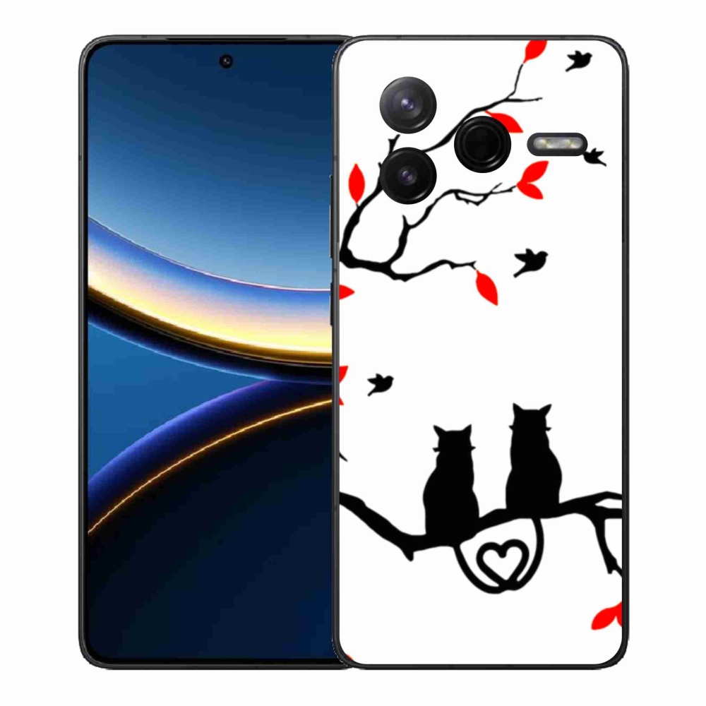 Gélový kryt mmCase na Xiaomi Poco F7 Pro - mačacia láska