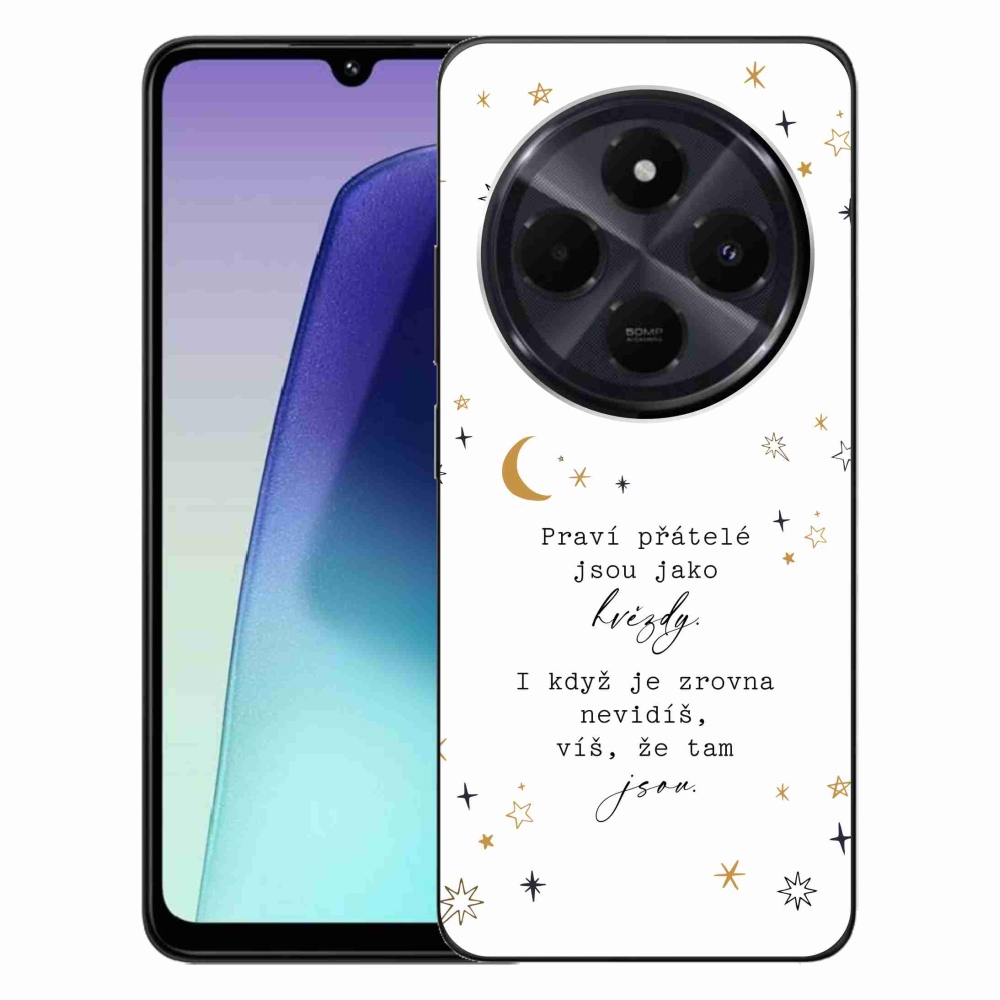 Gélový kryt mmCase na Xiaomi Redmi 14C/Poco C75 - citát 6 biele pozadie