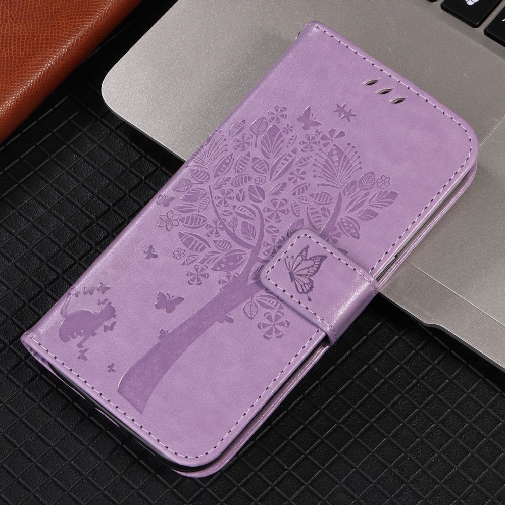 Trees knižkové púzdro na Xiaomi Redmi A5 (171.7x77.8x8.3mm) - svetlofialové