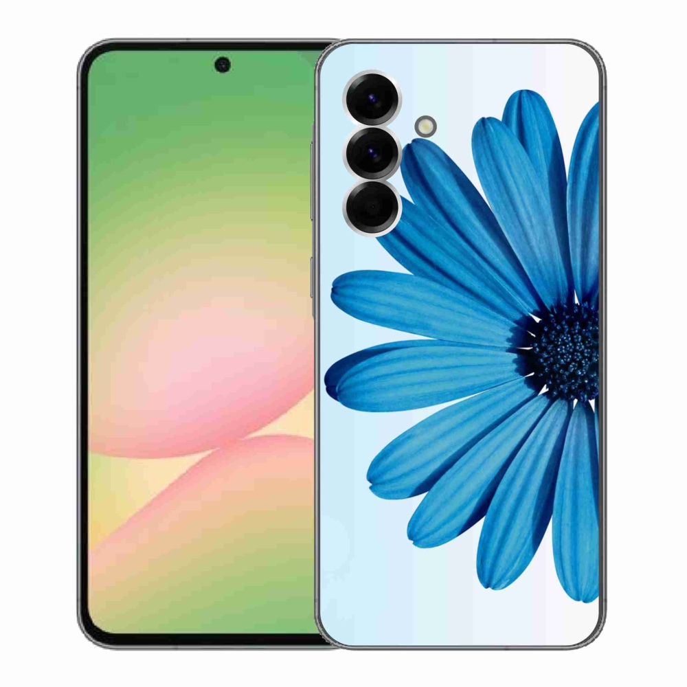 Gélový kryt mmCase na Samsung Galaxy A56 5G - modrá margaréta