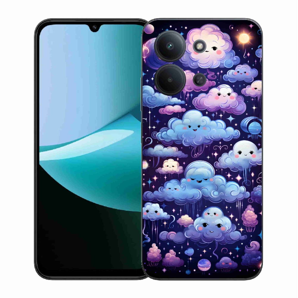 Gélový kryt mmCase na Xiaomi Redmi 15C 4G (171mm)/Poco C85 4G (171mm) - mráčiky
