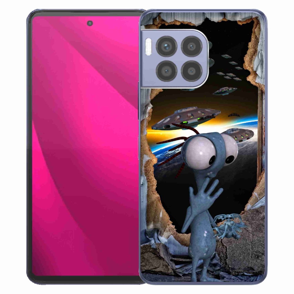 Gélový kryt mmCase na T-Mobile T Phone 2 Pro - mimozemšťan