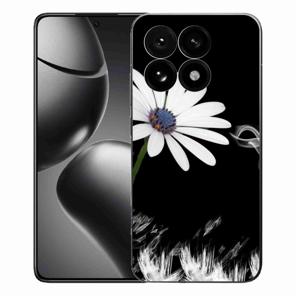 Gélový kryt mmCase na Xiaomi 15T - biela kvetina