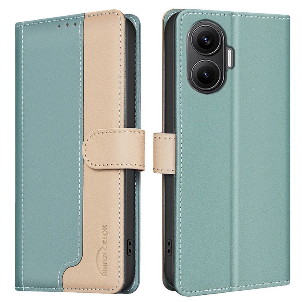 BNF DUO knižkové púzdro na Xiaomi Poco F7 5G - zelené