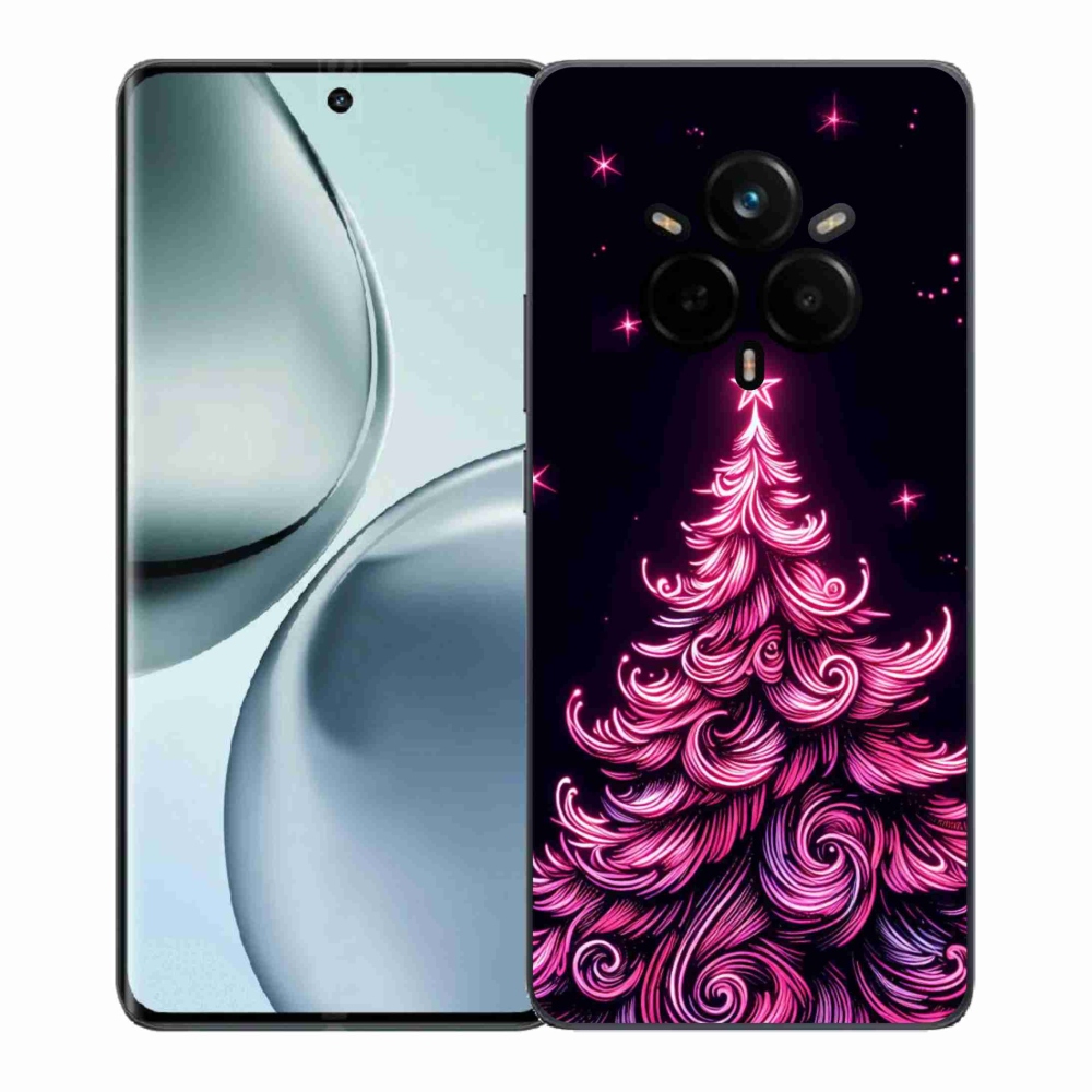 Gélový kryt mmCase na Realme 14 Pro+ 5G - neónový vianočný stromček 2