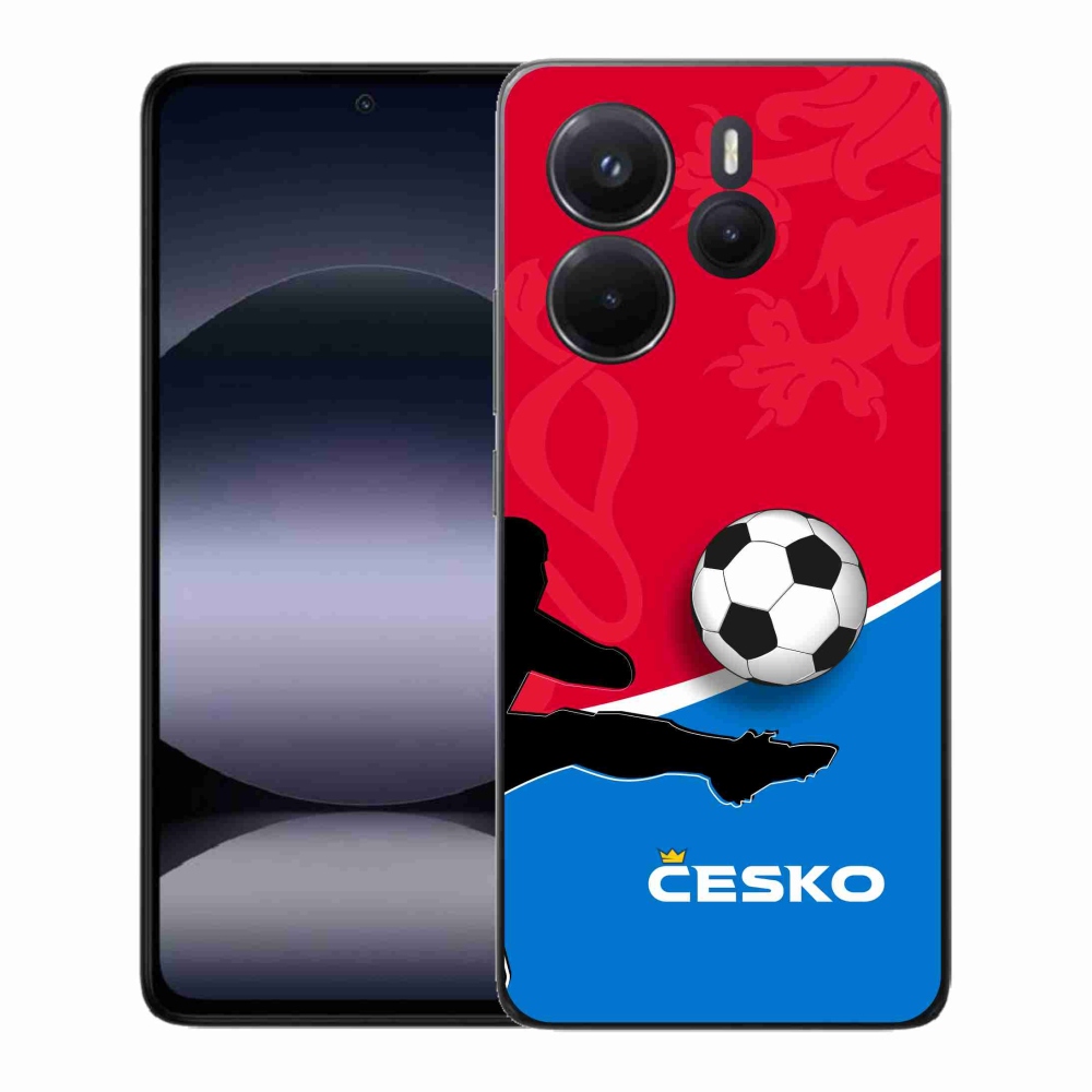 Gélový kryt mmCase na Xiaomi Redmi Note 14 - futbal Česko 2
