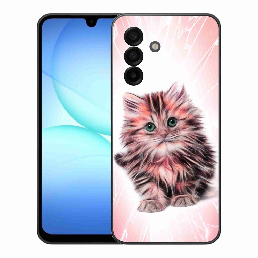 Gélový kryt mmCase na Samsung Galaxy A17 4G/5G - roztomilé mačiatko