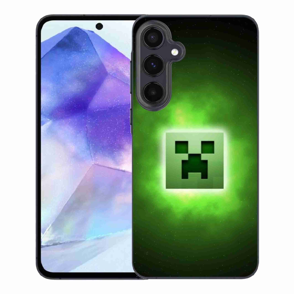 Gélový kryt mmCase na Samsung Galaxy A55 5G - minecraft